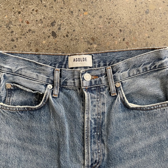 AGOLDE Blue 90's Pinch Waist High-Rise Straight Jeans size 25 - Picture 2 of 12